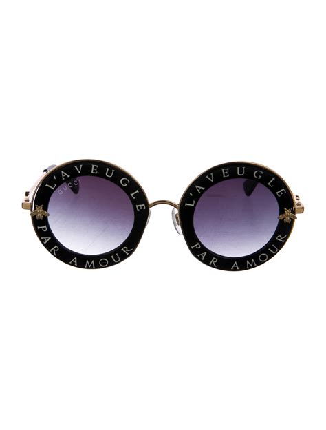 Gucci L'aveugle Par Amour Sunglasses .